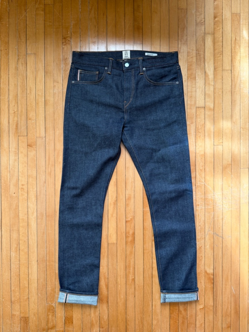 NWOT Hiroshi Kato Scissor Slim Tapered Indigo Raw 10.5oz Selvedge Denim Men(33)